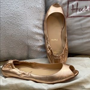 Rose gold flats